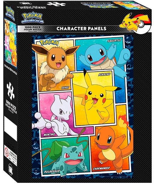 A jigsaw puzzle box titled Pokemon - Character Panels