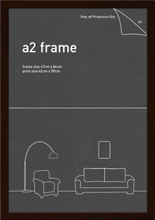 Classic Frame - Rustic Oak - Fits A2 Print