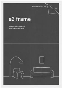 Classic Frame - White - Fits A2 Print