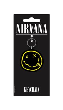 Nirvana - Smiley - Rubber Keyring