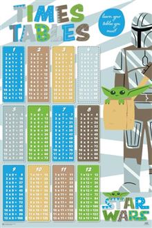 The Mandalorian TV - Times Tables - Reg Poster