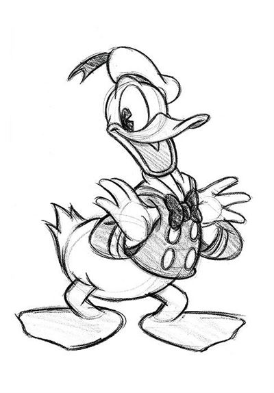 daisy duck outline