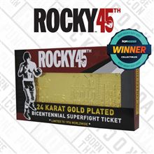 Rocky 45th Anniversary 24K Gold Plated Ltd Edn Fight Ticket
