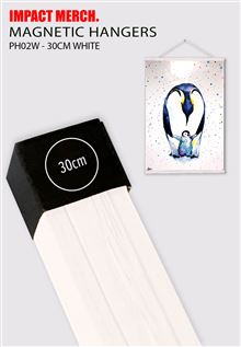 Wooden Hanger 30cm - White - Fits A3 Portrait Print