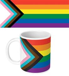 Pride - Progress Flag Wrap - White Mug