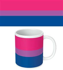 Pride - Bisexual Flag Wrap - White Mug