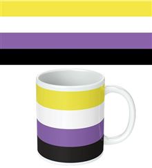 Pride - Non Binary Flag Wrap - White Mug