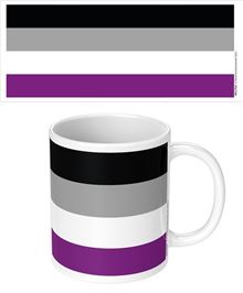 Pride - Asexual Flag Wrap - White Mug