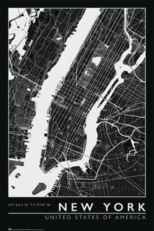 New York - City Map - Reg Poster