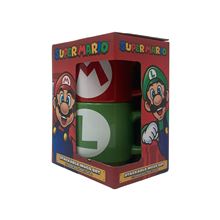 Super Mario Bros  - Mario Luigi Initial - Stackable Mug Set