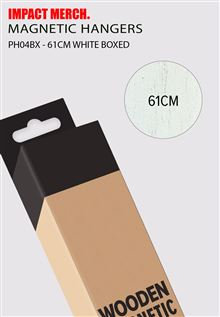 Wooden Hanger 61cm - White Boxed - Fits Regular Poster 61 x 91.5