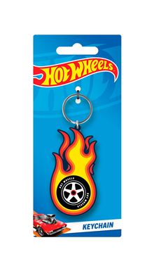 Hot Wheels - Burning Tyre - PVC Keyring