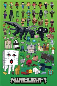 Minecraft - Characters Montage - Reg Poster
