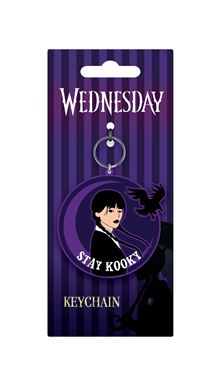 Wednesday - Stay Kooky - PVC Keyring