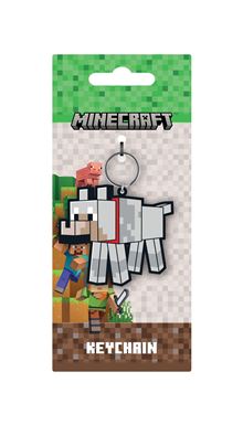 Minecraft - Wolf Pixel - PVC Keyring