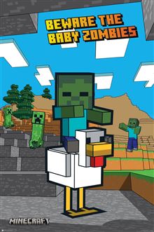 Minecraft - Chicken Jockey - Reg Poster