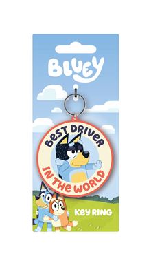 Bluey - Best Driver - PVC Keyring  - Independent Retail Only