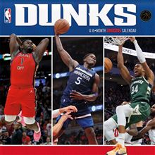 NBA Dunks - 2026 Square Wall Calendar