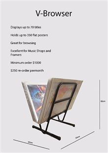 V Browser Stand Black