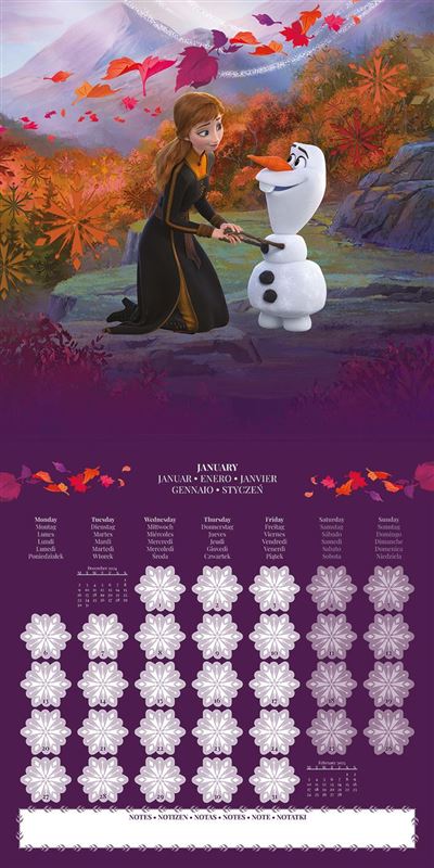 Disney: Frozen - 2025 Square Wall Calendar